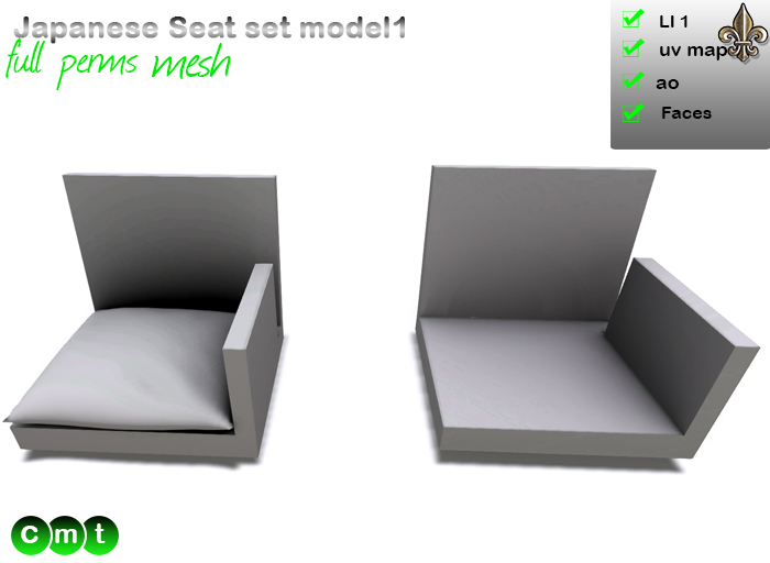 -----LS Inc. Full Perms Japanese Seat set model1----- 