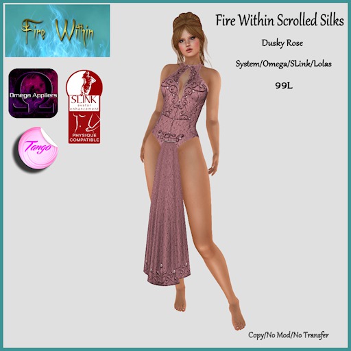 *FW* Scrolled Silks - Mint