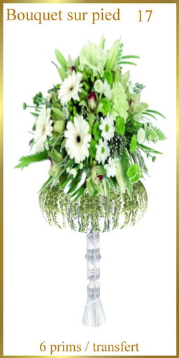 Column white flowers  / bouquet-sur-pied17