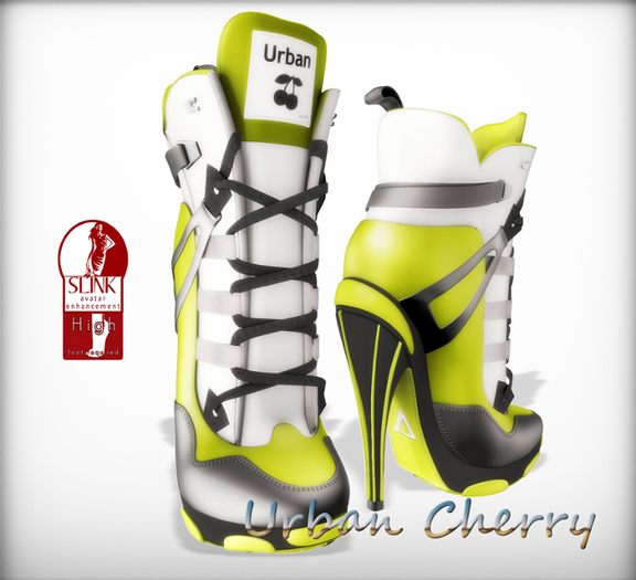 ***Urban Cherry*** Electra Heels Lime
