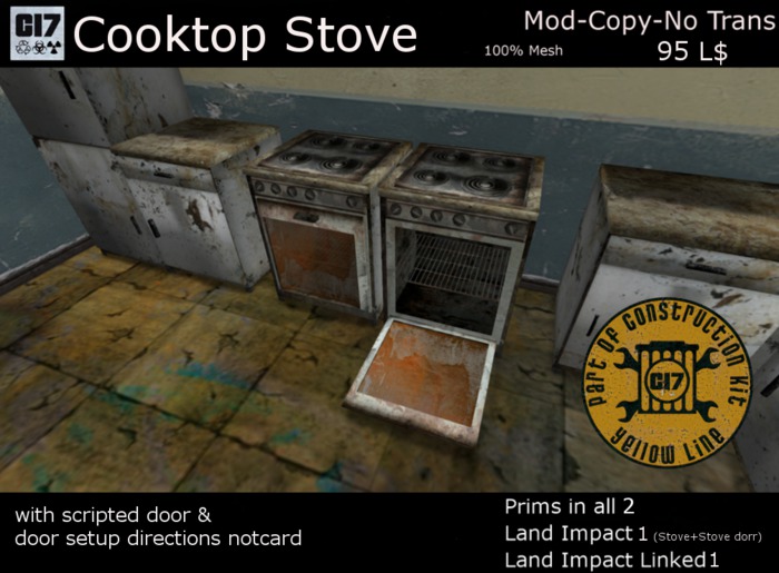 C17: Cooktop Stove ( dirty & wasted )