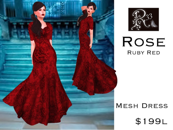 Rose Ruby Red Gown