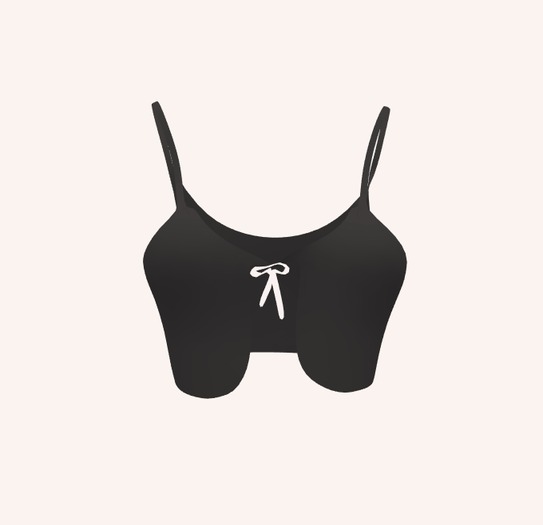 AC tiny black blouse