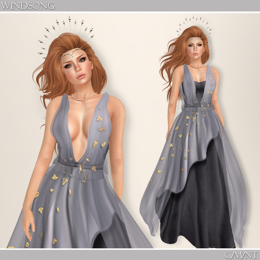 *EC* WindSong Gown - Grey