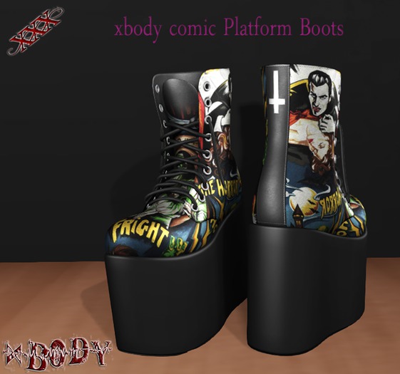 xbody comic Platform Boots