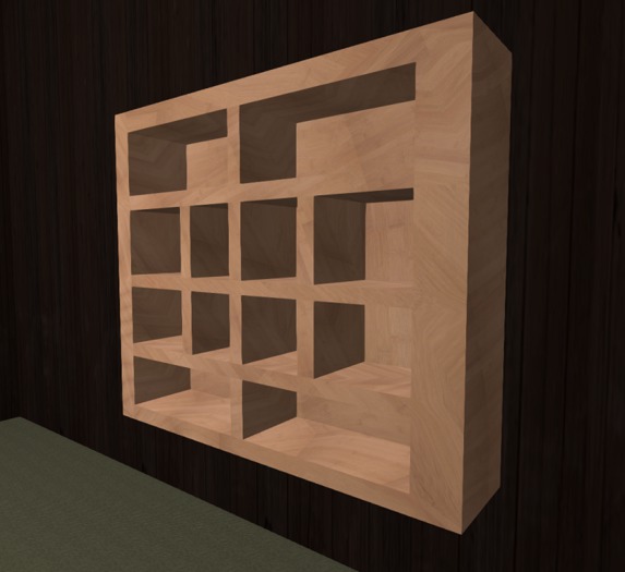 Bamboo Faux Wood Zen Shelves