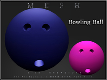 T-3D Creations [ Bowling Ball ] Regular MESH - Full Perm -