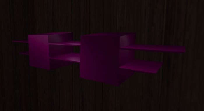 Purple Wing Shelves