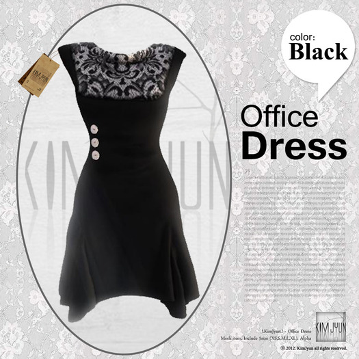 !.KimJyun.! Office Dress Black