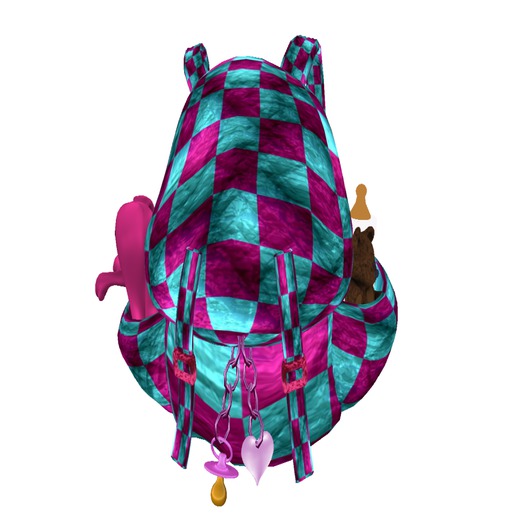 Shawty backpack checkered1 (TD baby size)