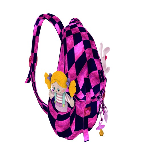 Shawty backpack checkered3 (TD baby size)