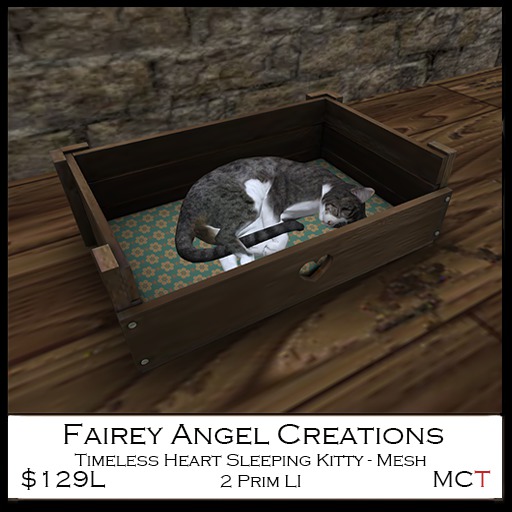FAC Timeless Heart Sleeping Kitty 129L