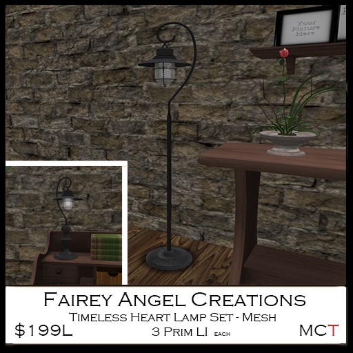FAC Timeless Heart Lamp Set 199L