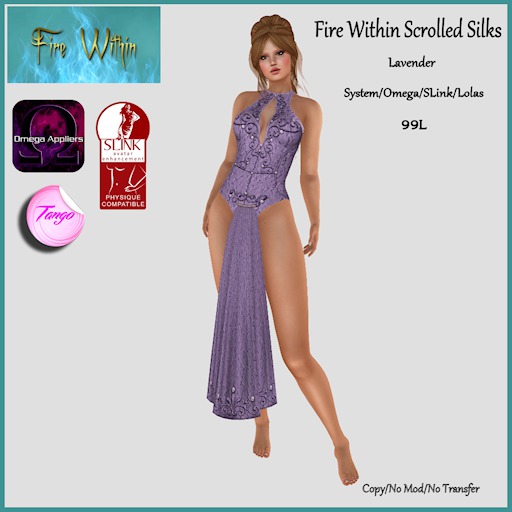 *FW* Scrolled Silks - Mint