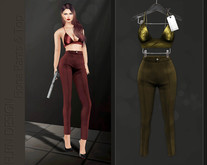 [FLRN] Fiona Pants & Top Mustard