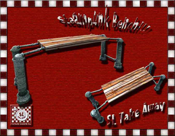 ::SLTA:: Steampunk Bench 4p