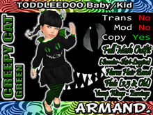 --ARMAND-- CREEPY CAT - GREEN