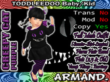 --ARMAND-- CREEPY CAT - PURPLE