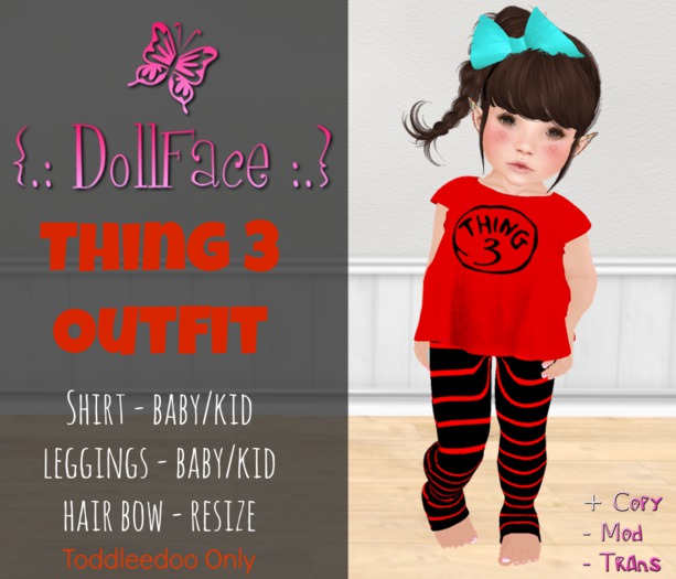 {.: DollFace :.} - Thing 3 Outfit