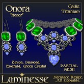 Luminesse Onora Cadiz Titanium Necklace Set PMESH-Wear2Unpack