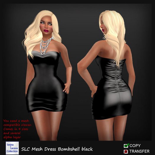 SLC Mesh Dress Bombshell black 