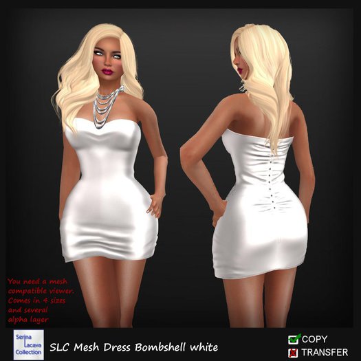 SLC Mesh Dress Bombshell white 
