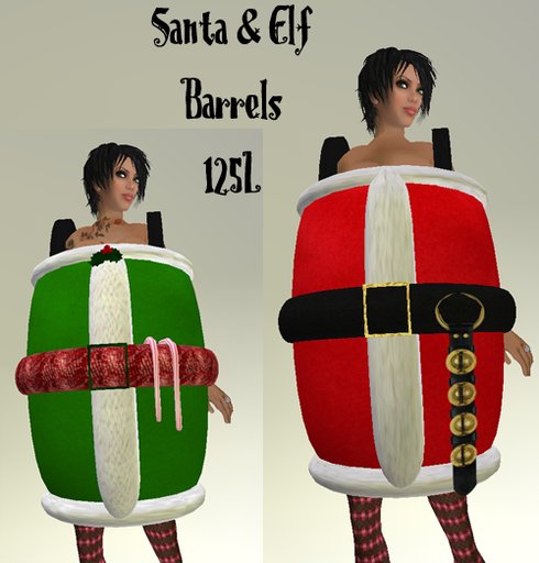 Fubar Santa & Elf Barrels