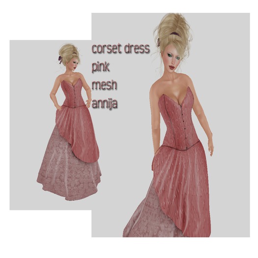 Corset dress mesh Lilac