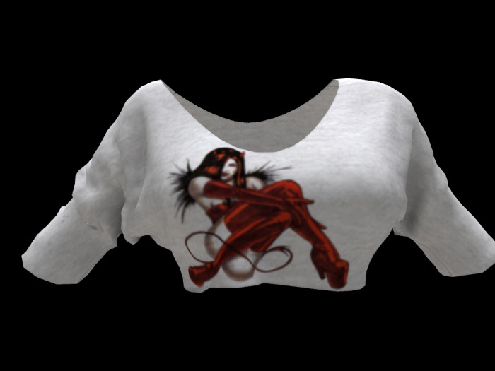 MESH she devil croptop BAGGED