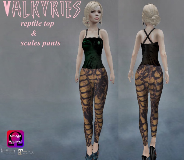 Valkyries Reptile top and scales pants Omega appliers