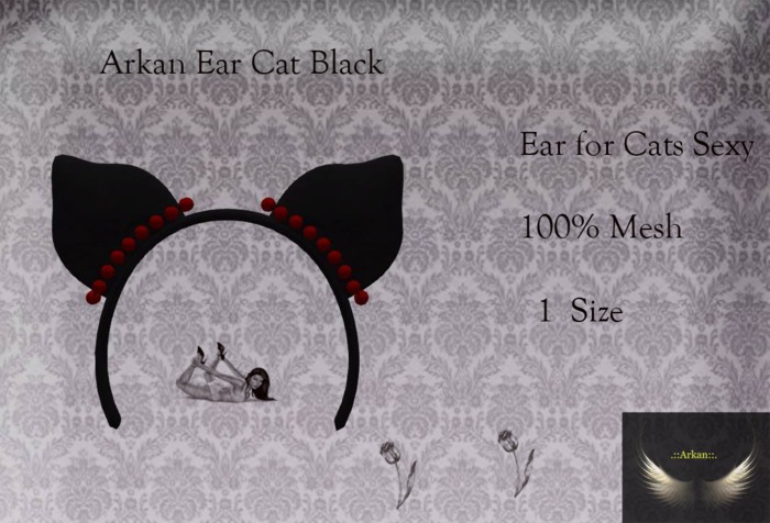 .::Arkan::. Ear Cat Black (size)