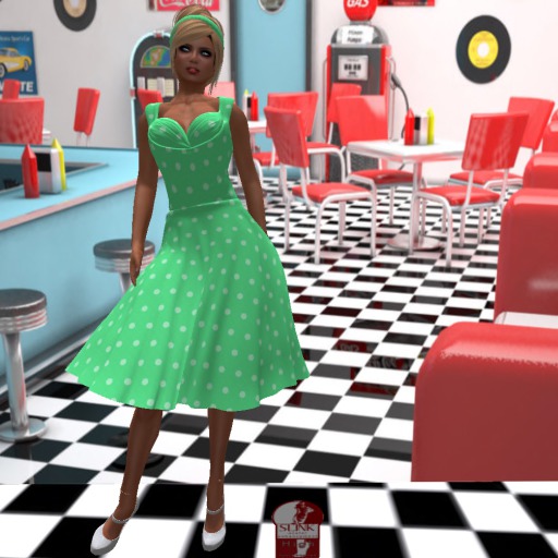 BINARY FAIRY POLKA DOT Swing Dress BOX