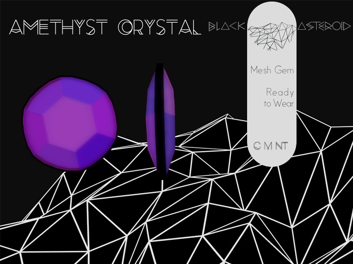 {black^asteroid} Amethyst Crystal