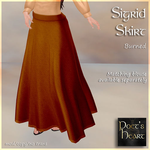 Poet's Heart - Sigrid Skirt - Burned