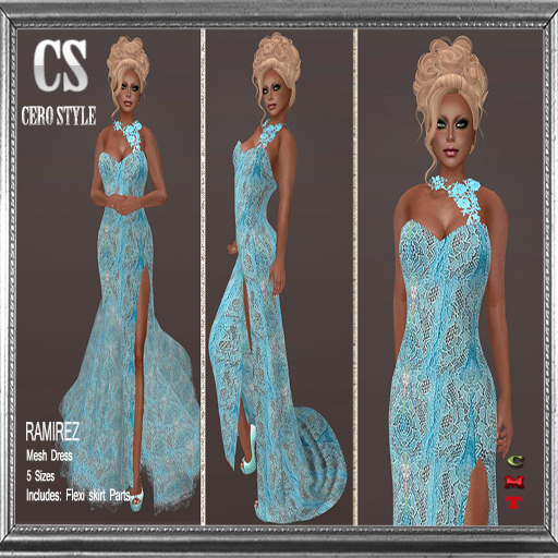 CERO STYLE Ramirez Gown Blue