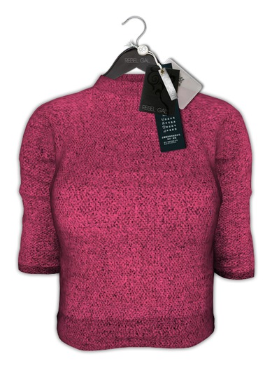 Rebel Gal :: Low Fi Sweatshirt - Raspberry.