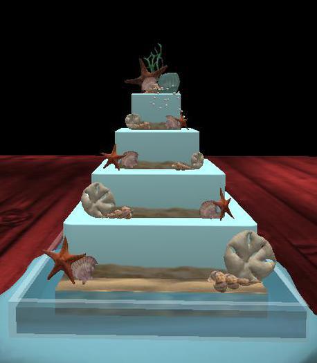 Day At The Beach Wedding Cake
