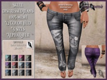 ~i~ Distressed Skull Jeans & HUD (Wear To Unpack)