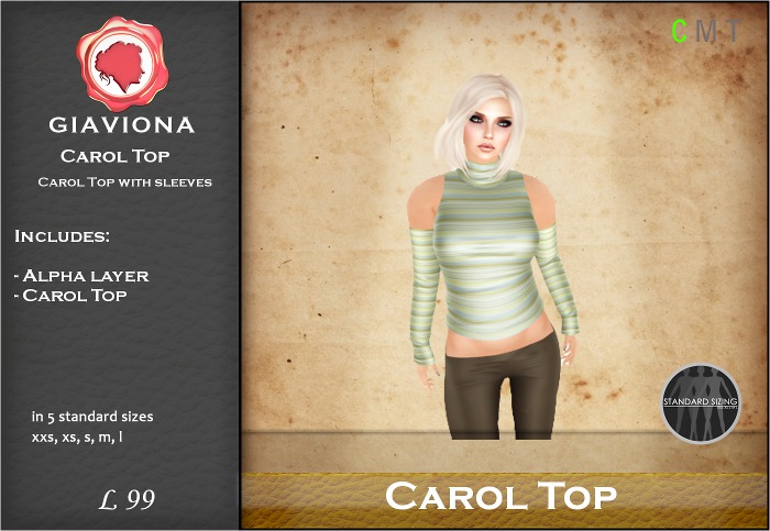 {G} Carol Top - Yellow Striped