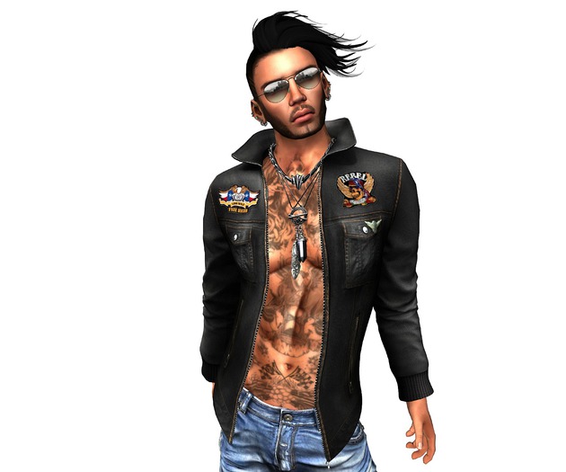 ::Net::Bikers Jacket Leather Mesh Men