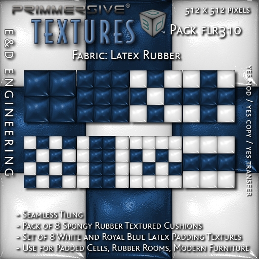 Second Life Marketplace - [FLR310] 8 Navy Blue Latex Textures Blue PVC ...