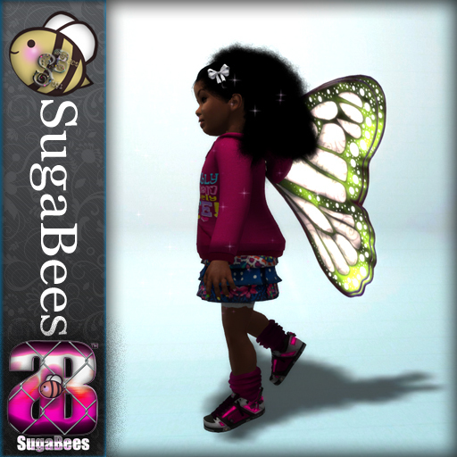 [~SugaBees~] [LIFE] Flutter Wings Screamin Green