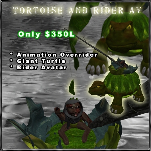 Sculpted Giant Tortoise With Rider