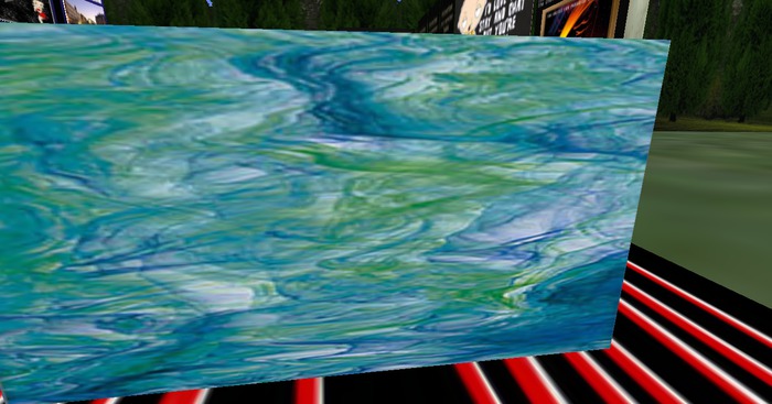 Abstract Water Stained Glass Art