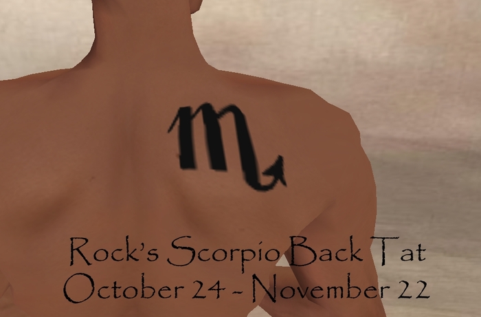 Rock's Scorpio Back Tat (boxed)
