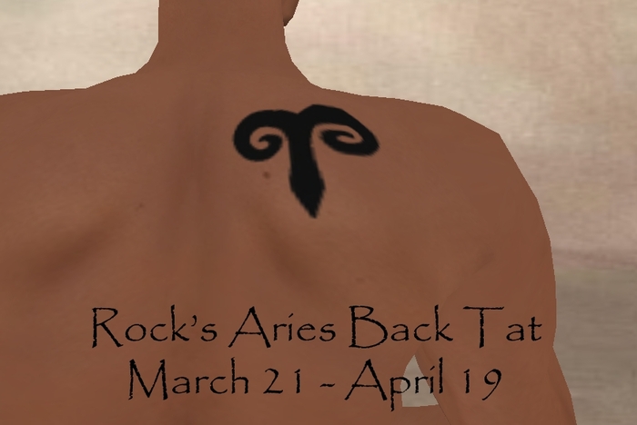 Rock's Aries Back Tat (boxed)
