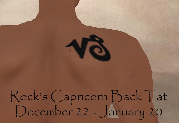 Rock's Capricorn Back Tat (boxed)