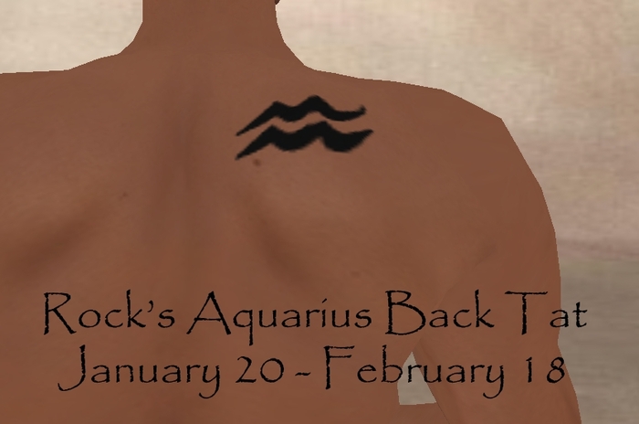 Rock's Aquarius Back Tat (boxed)
