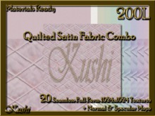 Quilted Satin Fabric Combo Seamless Textures Materials Ready Full Perms 1024x1024