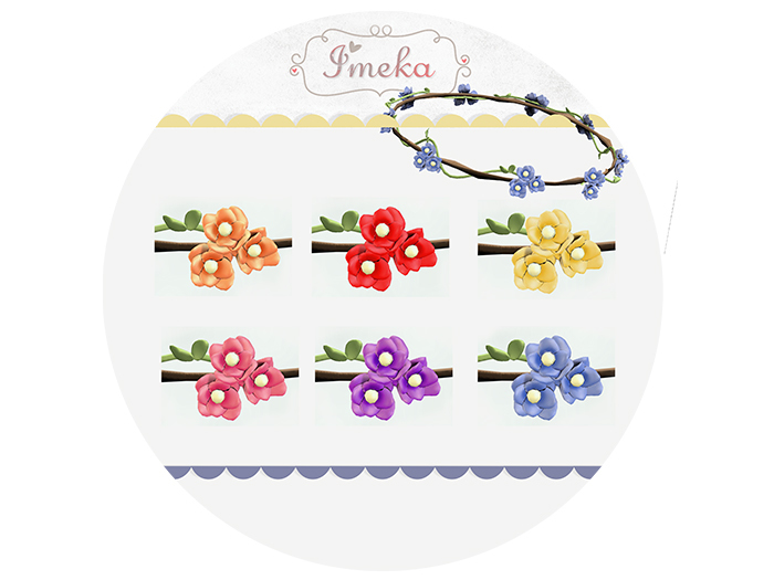 {Imeka} Delicate Flower Crown 1